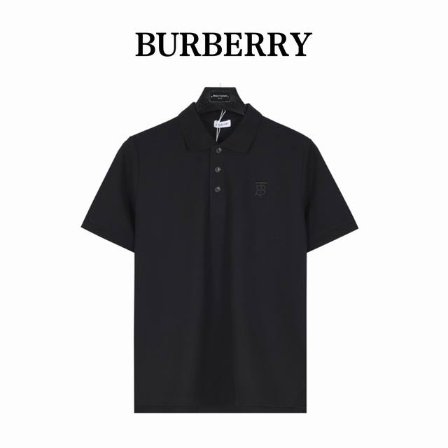 Burberry 巴宝莉 经典刺绣Tb字母短袖Polo衫 原版品质，欢迎对比。 衣领为双系统提花定织扁机制成，有弹性，不变形，衣服全部原生布捆边，前胸双层面筒，