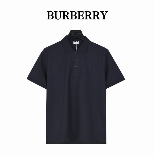 Burberry 巴宝莉 经典刺绣Tb字母短袖Polo衫 原版品质，欢迎对比。 衣领为双系统提花定织扁机制成，有弹性，不变形，衣服全部原生布捆边，前胸双层面筒，
