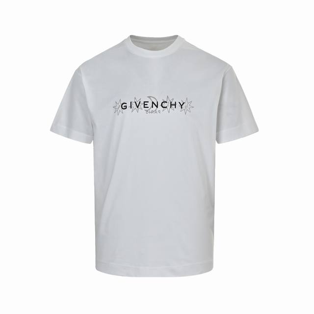 Givenchy 纪梵希 塔罗牌星星印花短袖 圆领罗纹拼接，正面和背面点缀翻转效果Givenchy Paris Logo印花，正面和背面饰以印花，经典剪裁，上身