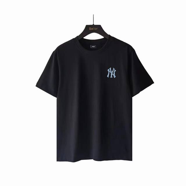 实拍细节图+细节图 Mlb 洋基队 前后字母印花Logo短袖T桖 男女同款，质感超强，简约又不失时尚，上身尽率性自在感，轻松拿捏料子亲肤透气，触感细腻 面料：2
