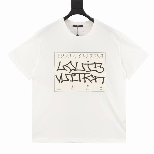 Louis Vuitton 路易威登 1854立体印绣短袖 原6,100购入，定制32S双股长绒棉，克重230G，搭配32S 1×1螺纹。印花根据原色特调同色胶