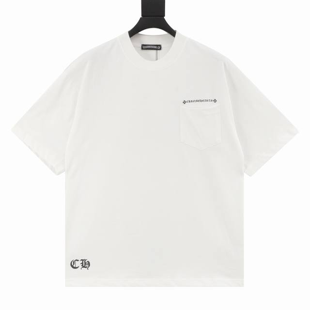 Chrome Hearts 克罗心 25Ss条纹十字花短袖T恤 轻奢主义男女日常通勤穿搭必品正确版本欢迎对比详细特征 280克 %纯棉双纱汗布面料 同缸定染特种