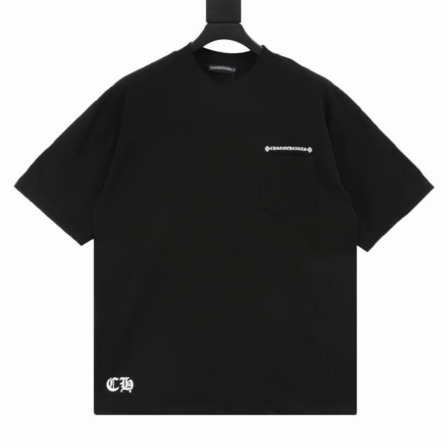 Chrome Hearts 克罗心 25Ss条纹十字花短袖T恤 轻奢主义男女日常通勤穿搭必品正确版本欢迎对比详细特征 280克 %纯棉双纱汗布面料 同缸定染特种