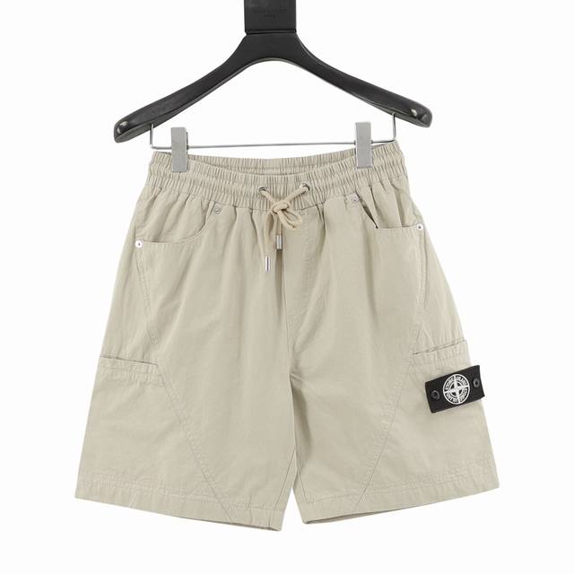 Cd X Stone Island 迪奥 石头岛联名徽标短裤 面料采用定制梭织面料，对照原版做丝滑超柔处理，布面肌理股线清晰明显，垂感一级棒，做工精致都到达外贸