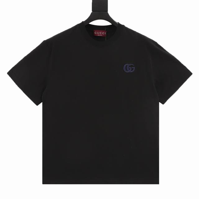 古驰 Gucci 双G小胸花蓝线立体刺绣短袖 Size：Xs-Xl