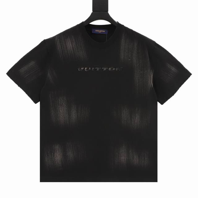 Louis Vuitton 路易威登 凹凸浮雕擦色洗水磨破短袖 尺码Xs-Xl