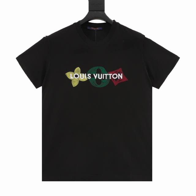Louis Vuitton 路易威登 刺绣三花字母短袖 Size:S-Xl
