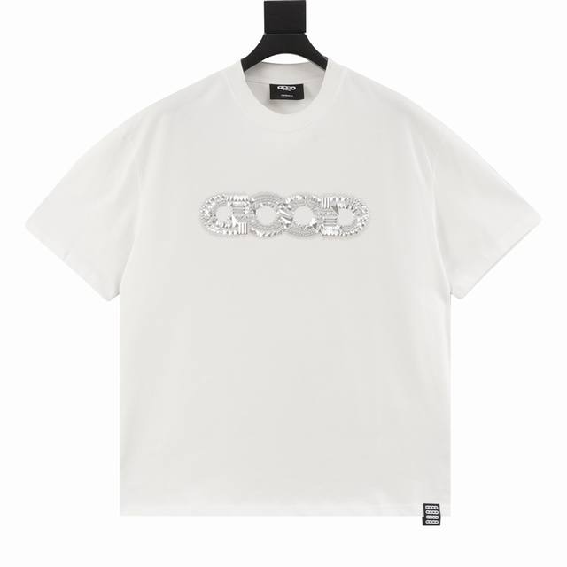 Goodbrand 碎片金属Logo 短袖T恤 男女同款 350克重面料 颜色：黑色 白色 尺码：S-Xl