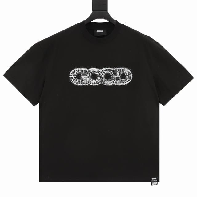 Goodbrand 碎片金属Logo 短袖T恤 男女同款 350克重面料 颜色：黑色 白色 尺码：S-Xl
