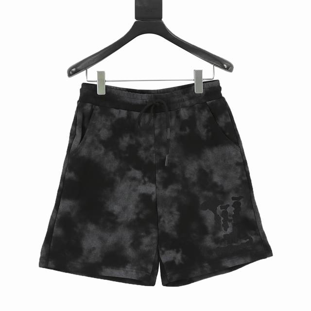 Louis Vuitton 路易威登 25Ss 云朵字母刺绣扎染短裤 料采用定制380克毛圈面料，订染颜色后整蚀毛处理，对照原版做丝滑超柔处理，布面肌理股线清晰