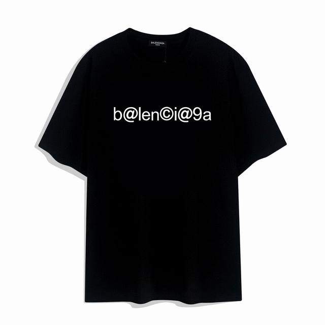 Balenciaga 巴黎世家邮箱字母短袖， 品质升级，精致做工，手感柔软，充满了复古工艺还拥有厚实的手感，标志性的图标，独有的辨识度。高克重纯棉质感一流！男女