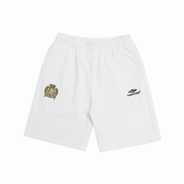上新 高版本 Balenciaga巴黎世家曼联反光条宽松纯棉毛圈短裤 最高版本！定制420克毛圈卫衣面料！特殊走线工艺 完全对版 辅料：开模原版过鉴定领标100