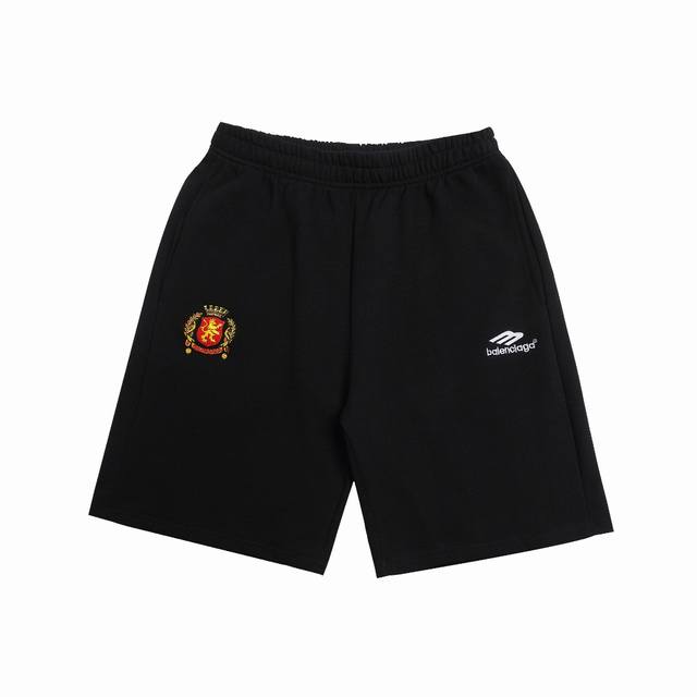 上新 高版本 Balenciaga巴黎世家曼联反光条宽松纯棉毛圈短裤 最高版本！定制420克毛圈卫衣面料！特殊走线工艺 完全对版 辅料：开模原版过鉴定领标100