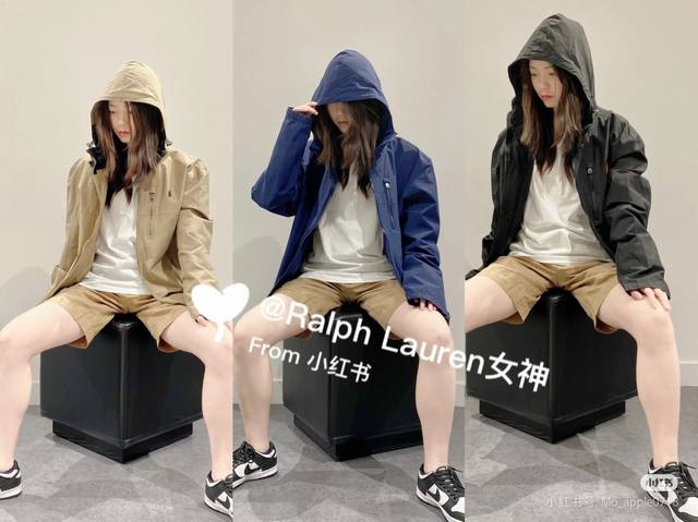 新款上新 Ralph Lauren 拉夫劳伦 Ss 经典小标刺绣连帽拉链防风防水冲锋夹克外套 胸前精美小标刺绣 中性设计 男女百搭 定制涂层面布 防风防水 颜色