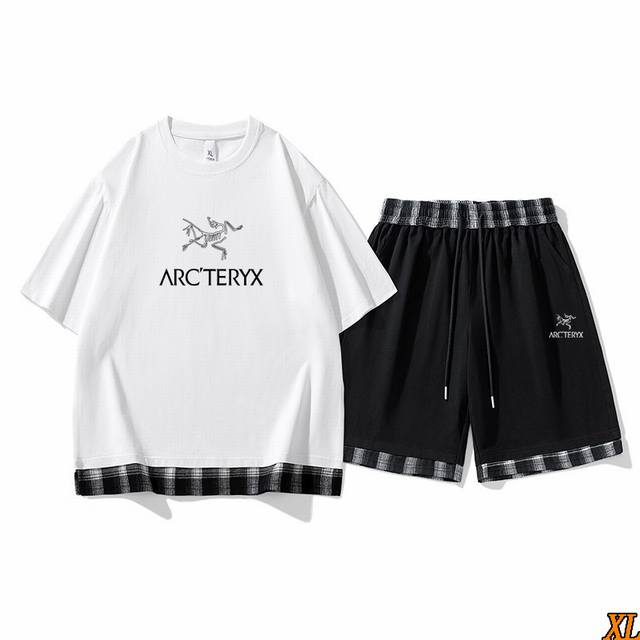 Arc’Teryx始祖鸟 独家实拍上新夏季高品质短袖短裤套装薄款透气潮流时尚T恤休闲运动衣服，本季主打，货源充足，放心主推，高端品质，经典设计，做工出色，经典百