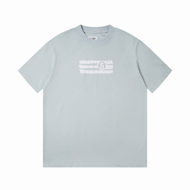 高版本Maisonmargiela 马吉拉 涂鸦数字印花短袖，男女同款。 神仙配色 满满的高级感 性价比超高 手感超级柔软、细腻、柔软和不起球且不变形 G纯棉品