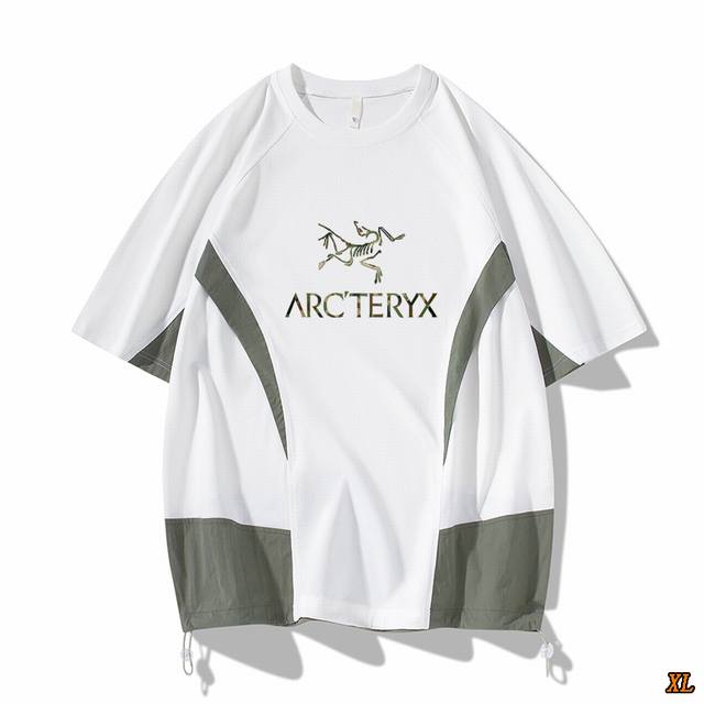 Arc’Teryx始祖鸟 独家实拍上新夏季高品质拼接撞色短袖T恤潮牌凉感宽松半袖休闲上衣，本季主打，货源充足，放心主推，高端品质，经典设计，做工出色，经典百搭，