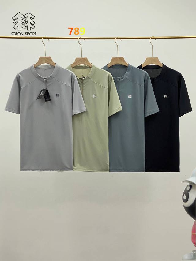 Kolonsport 可隆25年新款四色半高领T恤短袖跑步健身速干训练冲锋衣 官网新款可隆 柜子同步：亲肤舒适易于打理！非常的简洁大气！任何人任何年龄段都可架驭