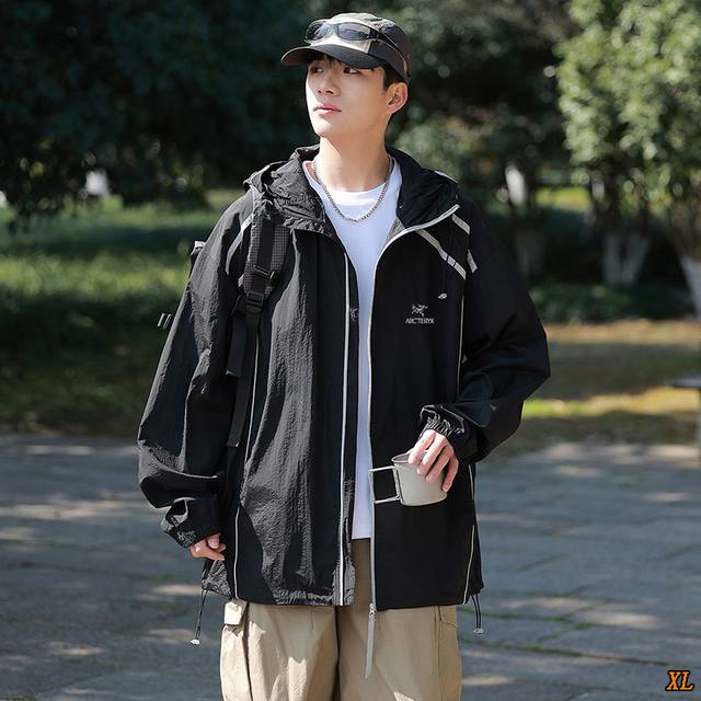 Arc’Teryx始祖鸟 独家实拍上新夏季高品质户外透气防晒服男女夏季薄款夹克防紫外线外套新款冰丝防晒服，本季主打，货源充足，放心主推，高端品质，经典设计，做工