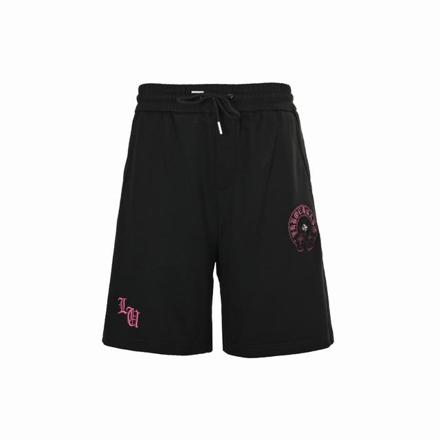 Chrome Hearts 克罗心 25Ss 贴布马蹄十字架刺绣短裤 短裤起飞，超帅的男神裤，380G针织全棉重磅炒洗面料，版型超级赞！反复水洗不变形，炒洗纹路
