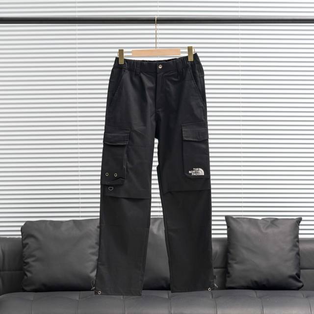 工厂P直供 Tnf 北面Nq02双口袋刺绣工装裤 颜色：黑色 卡其 尺码：M-3Xl