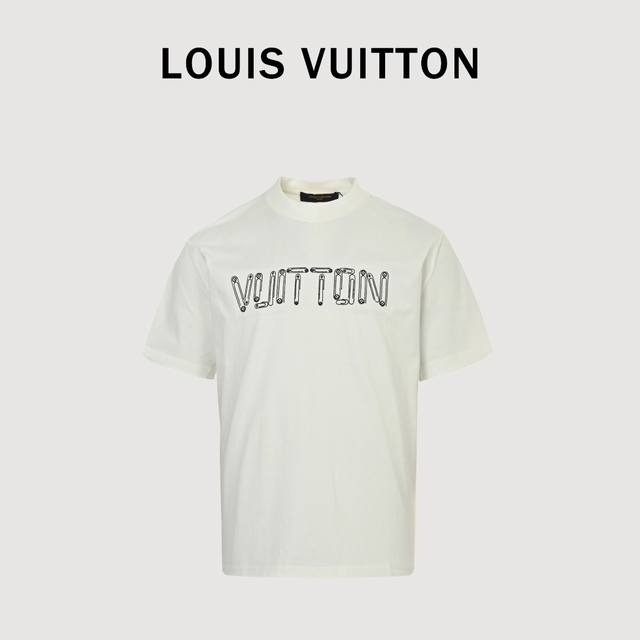 Louis Vuitton 路易威登Lv 积木组合刺绣短袖T恤 甄选长绒棉纱，260G精纺高支重磅定织定染面料， 裁前高温洗水定型，成品再洗柔，穿着感受亲肤棉柔