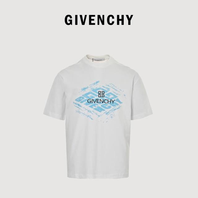Givenchy 纪梵希 24Ss 素描涂鸦Logo短袖 标准数码直喷印花技术，纯棉柔软面料，对色定染面料，超精细平网印花工艺，潮流感十足，定染纯棉面料，Os版