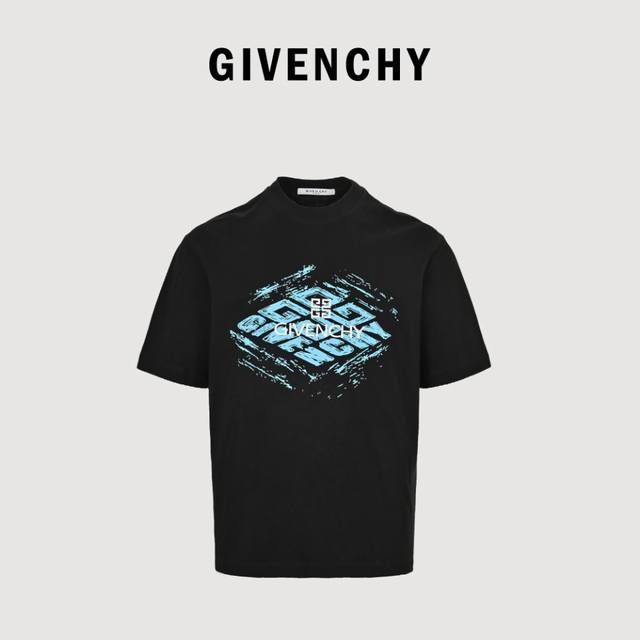 Givenchy 纪梵希 24Ss 素描涂鸦Logo短袖 标准数码直喷印花技术，纯棉柔软面料，对色定染面料，超精细平网印花工艺，潮流感十足，定染纯棉面料，Os版