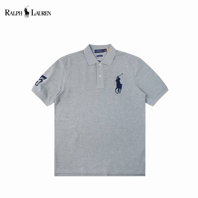 Polo Ralph Lauren 拉夫劳伦 基础大马刺绣Logo Big Pony Polo衫 原版面料 %珠地棉，胸口进口刺绣Logo，袖口“3”贴布Log