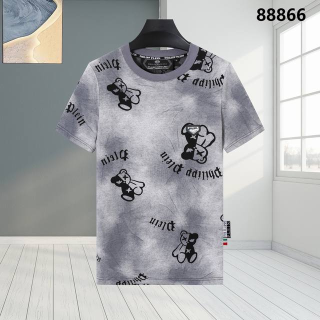 Pp 德国潮牌菲利普 普莱茵Philipp Plein 春夏男士新款短袖T-Shirt， 高品质出厂 侧边大唛 完美细节 彰显高贵品质 Color 图片颜色 S