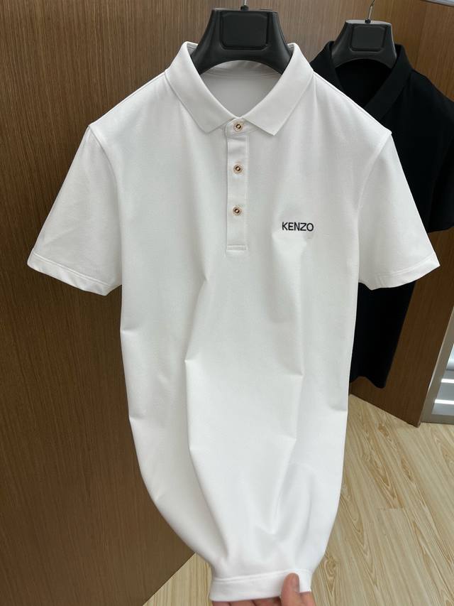 Kenzo 小刺绣 2025夏季男士新款翻领短袖Polo衫，定制面料 透气舒适度高，细节无可挑剔，品牌元素设计理念，体现高品质。手感细腻柔软！呈现休闲裁剪，上身