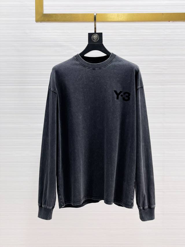 Y-3* 顶级版本2025早春新品长袖 火爆上市啦 定制顶级优选洗水棉面料 上身舒适度高 专柜同款装饰 轻奢内敛低调奢华 内搭外穿轻松驾驭不挑人 裁剪精细完美