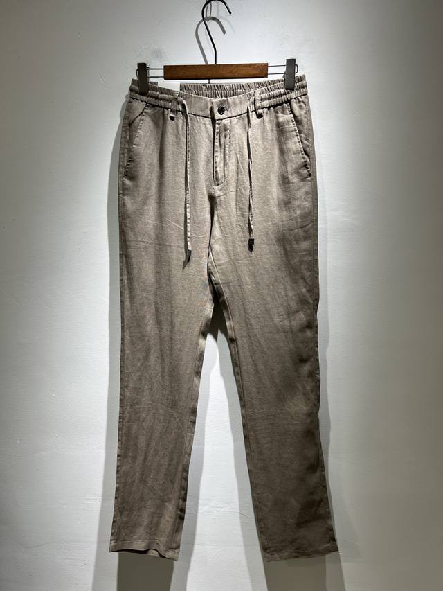 Ferraga*Mo菲拉*慕 2025春夏新款男士棉麻休闲裤，男士经典时尚百搭商务休闲西裤自带标签化的Logo休闲裤，衣橱里不可或缺的百搭臻品，穿着便捷舒适又非