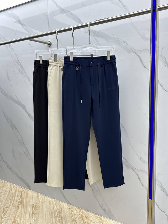 Lp 2540春夏新品系带休闲裤，官网同步发售，裤身工艺设计，Logo烧花定位。进口客供辅料、面料定制，代工厂P出品免检！每个细节做到极致，原版五金配件，潮范十