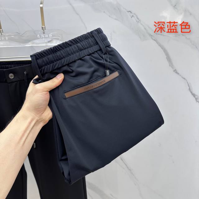Armani*阿玛尼 2540春夏新品系带休闲裤，官网同步发售，裤身工艺设计，进口客供辅料、面料定制，代工厂P出品免检！每个细节做到极致，原版五金配件，潮范十足