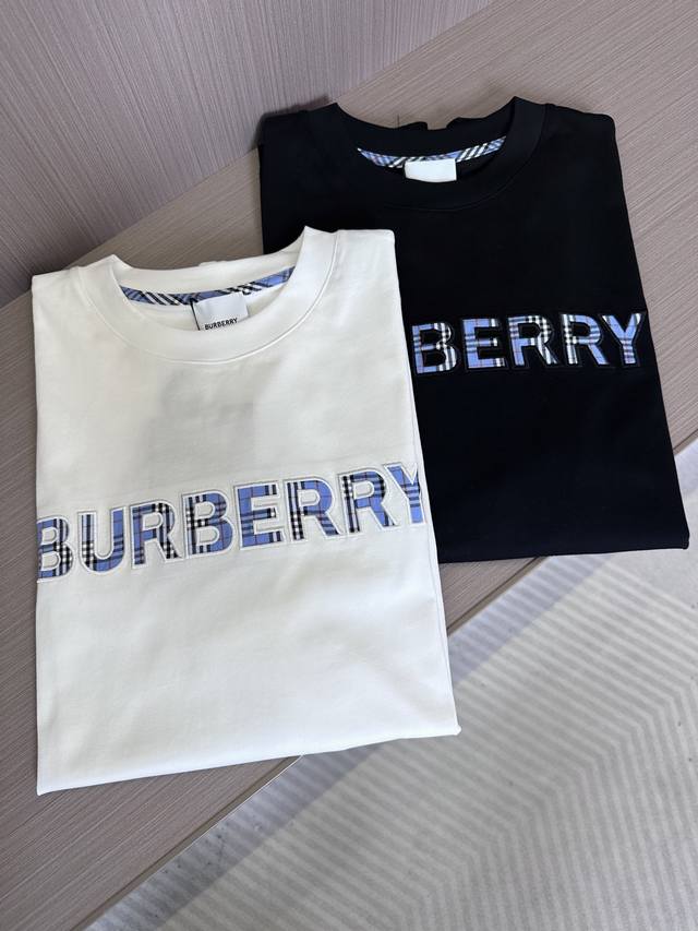 Bbr巴家25Ss春夏新款圆领短袖，定制纯棉材质，舒适透气，胸前刺绣创意字母设计 时尚百搭，休闲单品 颜色：黑色，白色 码数：S-2Xl