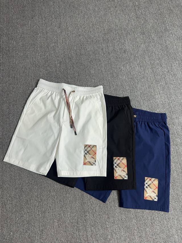 Burberry 25S夏季男士休闲五分裤.干净利落.....功能性专业冷感四面弹黑科技面料，亲肤舒适吸汗速干透气.....品质绝对好闭眼入手的质量，买到等于赚