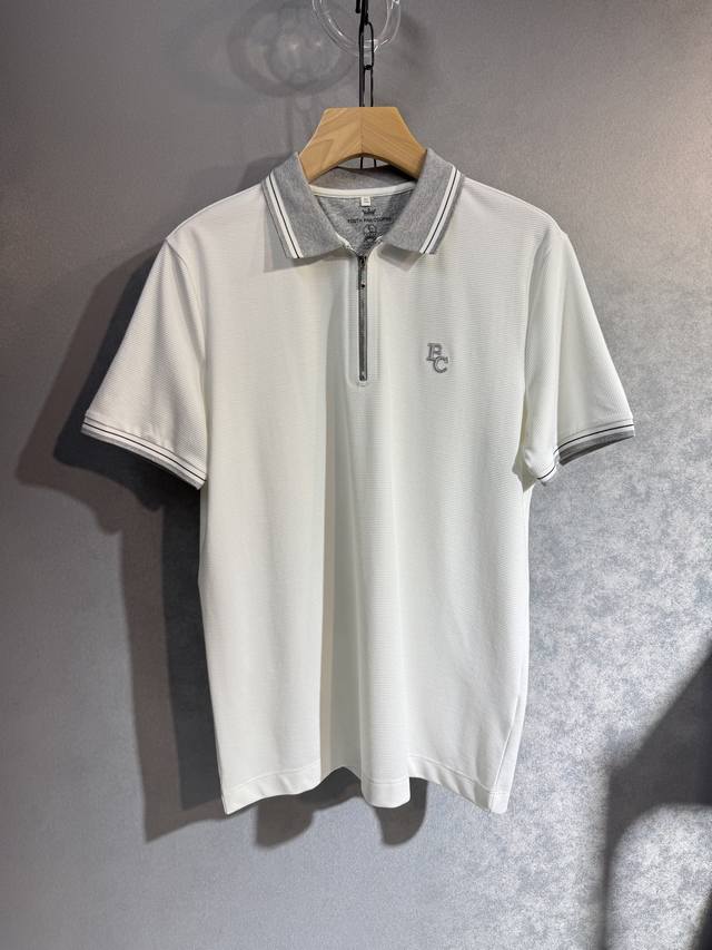 Bc 25Ss新款春夏短袖 最高版本客供定制 高端丝光珠地棉面料。简单时尚款，螺纹拼色螺纹配色超级好看！经典Logo的设计 简单大方的款式！满满的高级感，四季可