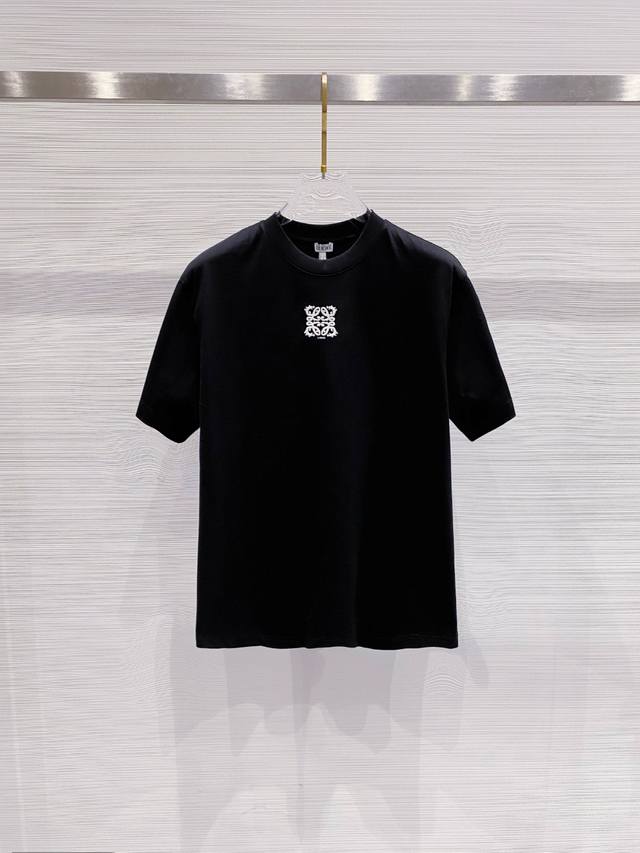 罗意威 2025春夏新款男女同款短袖T恤，！定制专属纯棉面料，定制原版工艺螺纹，胸前重工字母Logo工艺设计！简约大方，从容百搭，档次极高，完美融入时尚还有风情