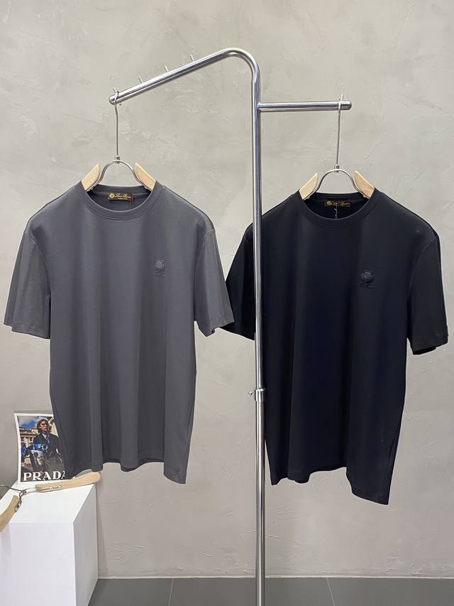 Lp-Loro Piana诺悠翩雅独家专供新款原单男士休闲短袖 高端定制 高端版本 时尚百搭爆款进口面料 手感超柔软细腻 穿着亲肤舒适 高端精品 代工厂P精细做