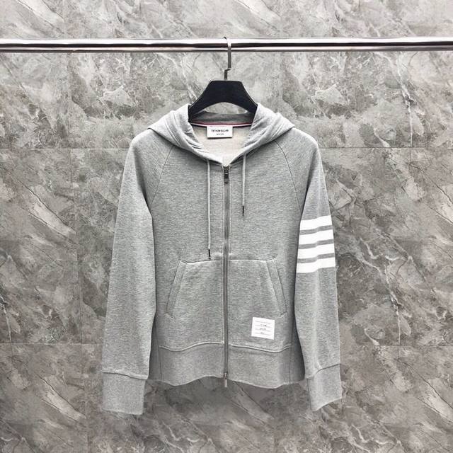 Thom Browne 汤姆布朗 Tb基本款拉链外套连帽卫衣开衫 码数：00-6 颜色：6色 下单请报身高体重