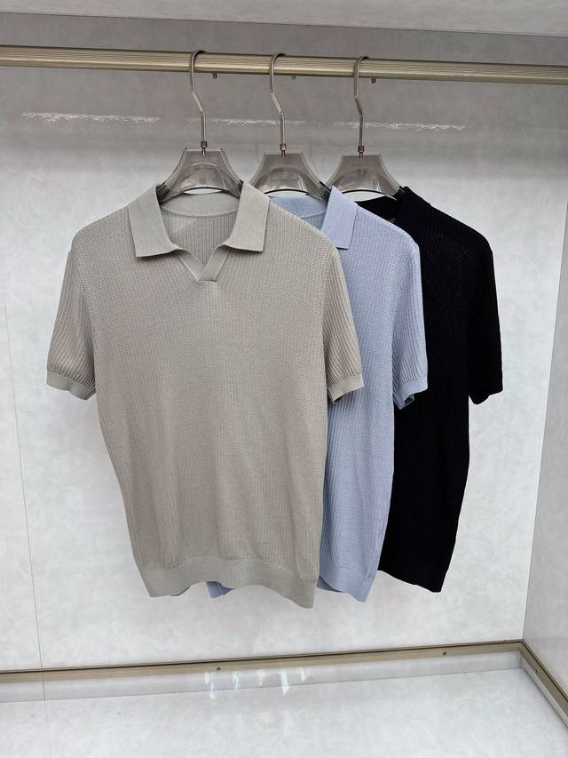 Lp2540Ss夏装最新款短袖Polo，手感柔软，穿着舒适，做工精细.上身效果无敌帅气，码数 M-3Xl
