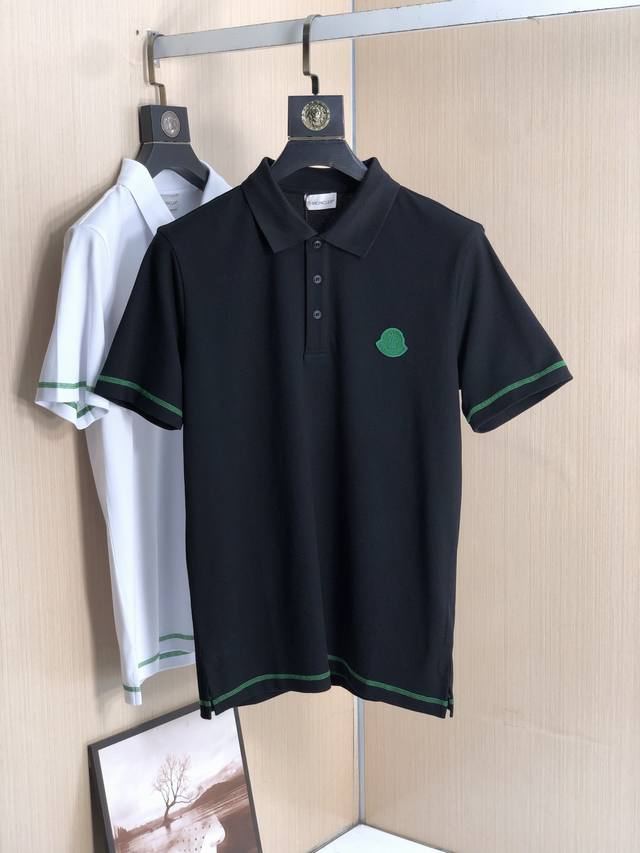 蒙口 2025Ss夏季新款 Logo男士翻领Polo衫！经典商务男款，高端男装的天花板级别的商务男款！简约时尚大气不失优雅，单穿内搭体面过人，品质控 细节控的闭