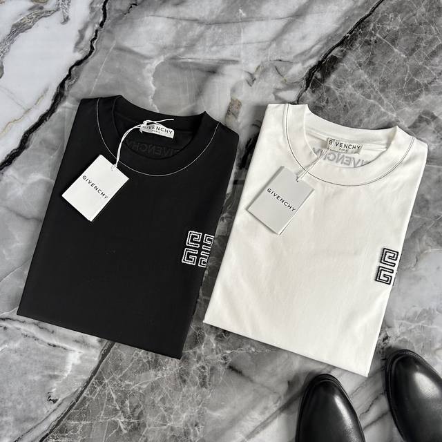Givenchy 纪梵希 2025春夏新款欧洲专柜爆款 顶级Gw款定制 原单时尚名星网红款休闲短袖T恤。 微阔版 尺码：M~3Xl 115～200斤可穿 25S
