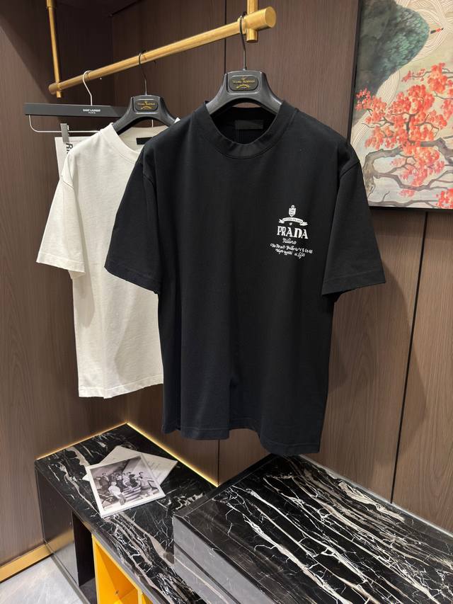 Pra25S春夏新款休闲圆领短袖，纯棉，码数Xs-Xl