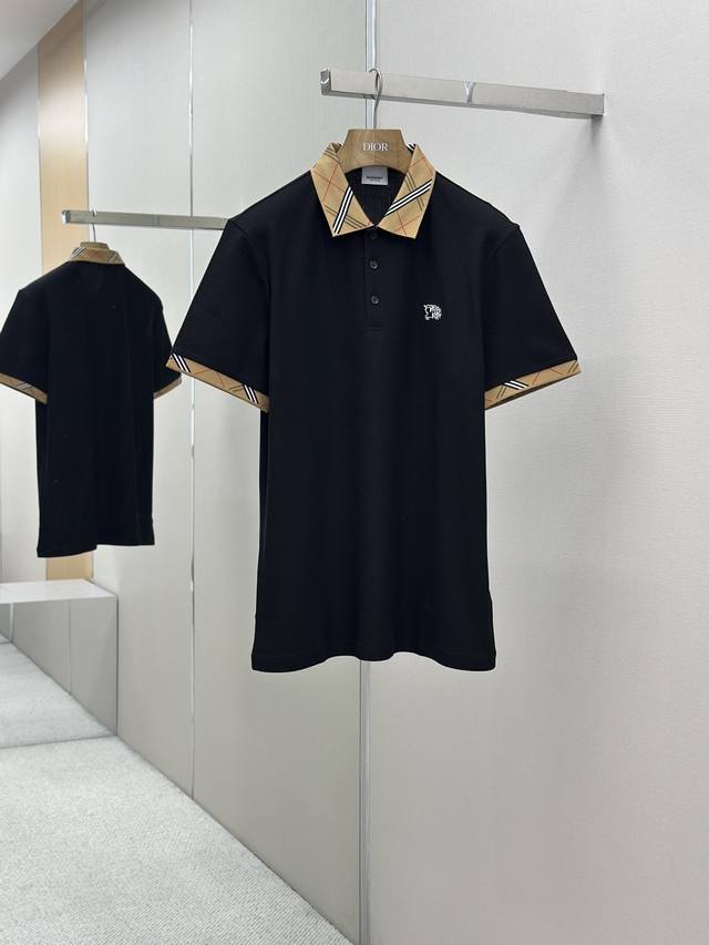 Bbr 2025夏季新品翻领Polo短袖 时尚单品设计，更加时尚舒适，高标准定制，上身非常有型，奢华品牌经典Logo图案 客供辅料，客供进口舒适透气面料质感非常