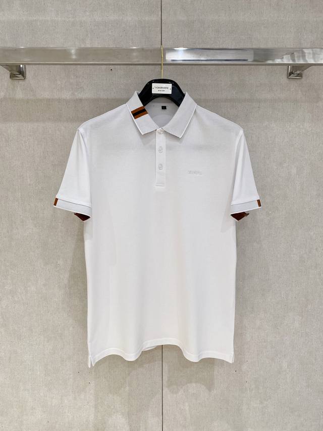新品上市 杰尼亚 2025Ss夏季新款字母Logo男士翻领Polo衫！经典商务男款，高端男装的天花板级别的商务男款！简约时尚大气不失优雅，单穿内搭体面过人，品质