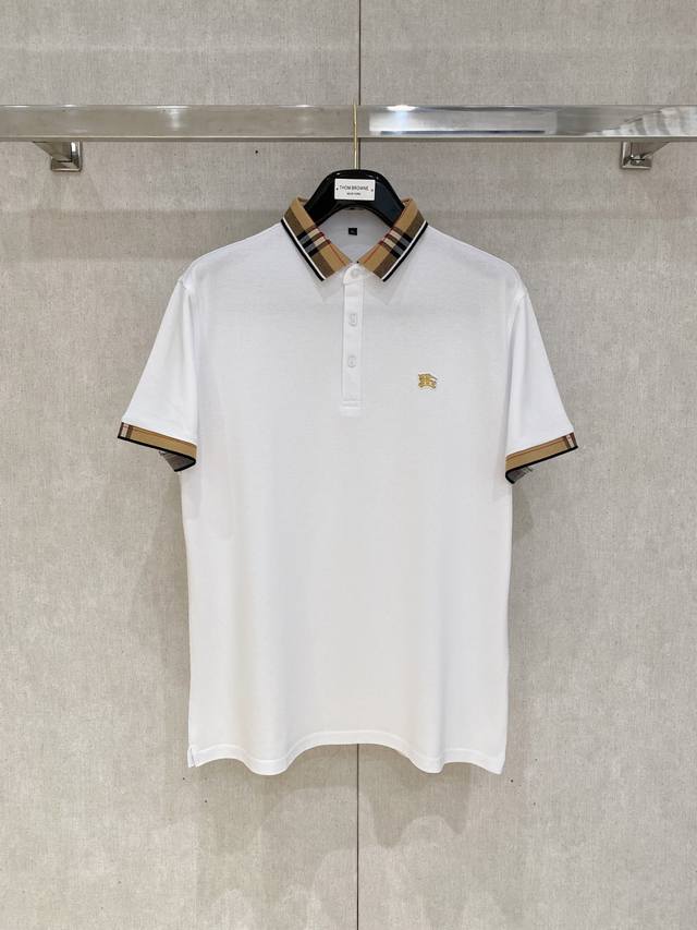 新品上市 巴宝莉 2025Ss夏季新款字母Logo男士翻领Polo衫！经典商务男款，高端男装的天花板级别的商务男款！简约时尚大气不失优雅，单穿内搭体面过人，品质