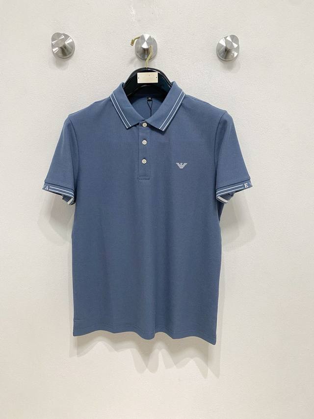 夏季爆款 阿玛尼 2025Ss夏季新款字母Logo男士翻领Polo衫！经典商务男款，高端男装的天花板级别的商务男款！简约时尚大气不失优雅，单穿内搭体面过人，品质