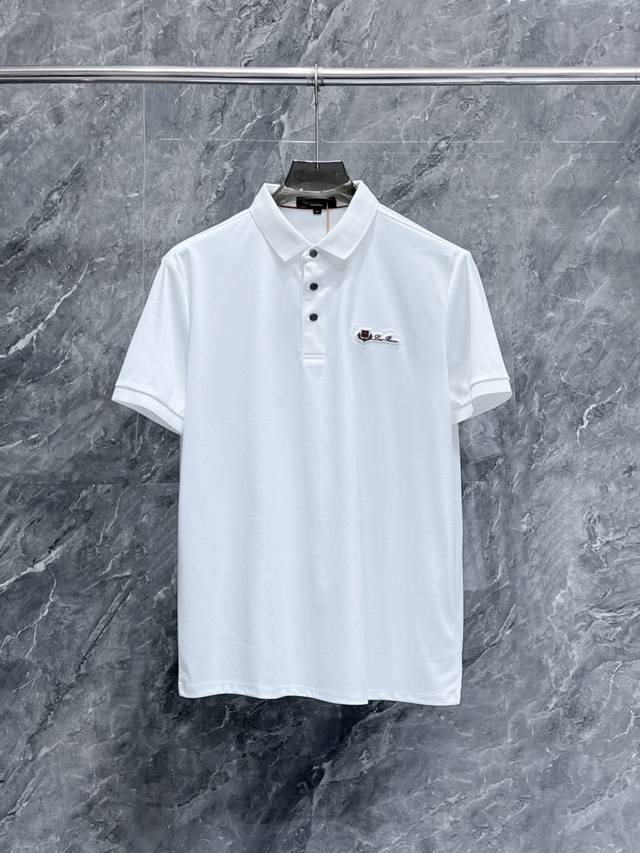 新品上市 Lp. 2025Ss夏季新款字母Logo男士翻领Polo衫！经典商务男款，高端男装的天花板级别的商务男款！简约时尚大气不失优雅，单穿内搭体面过人，品质